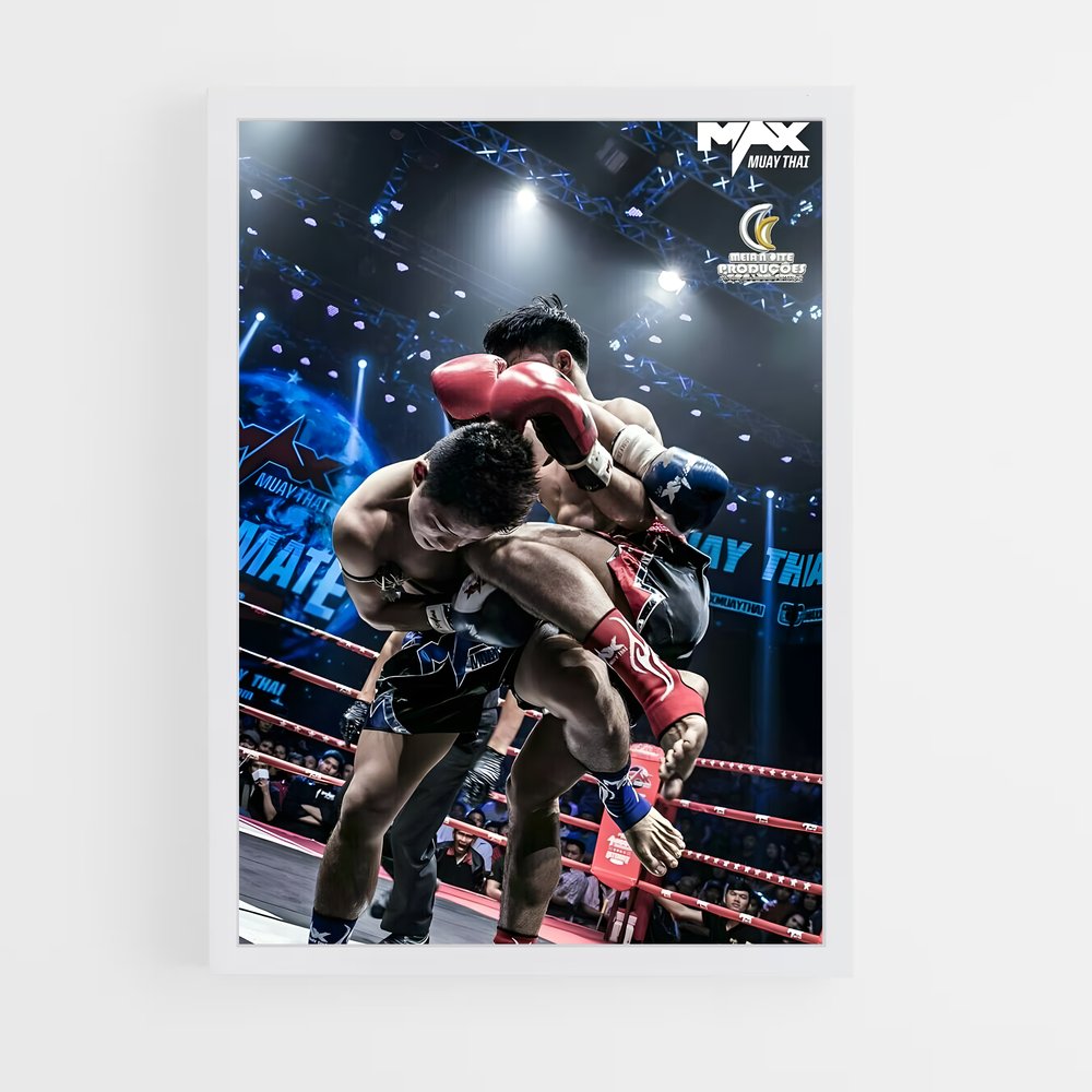 Poster Combat Thaï – affiche Muay Thai (vue 3)